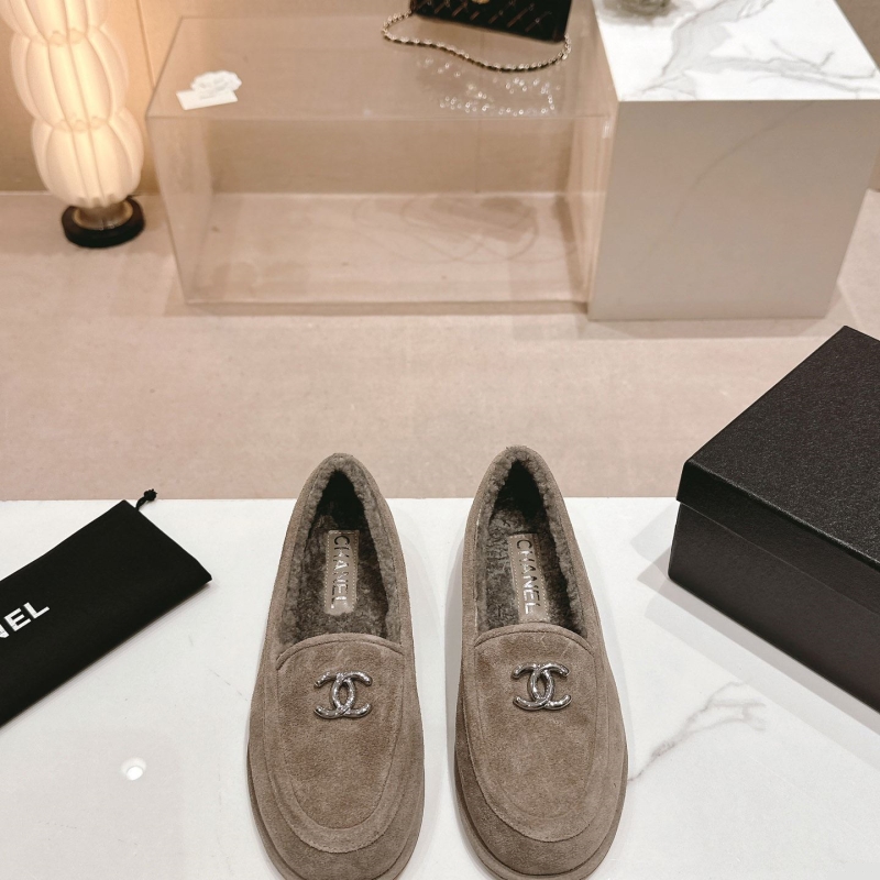 Ch*el leather shoes